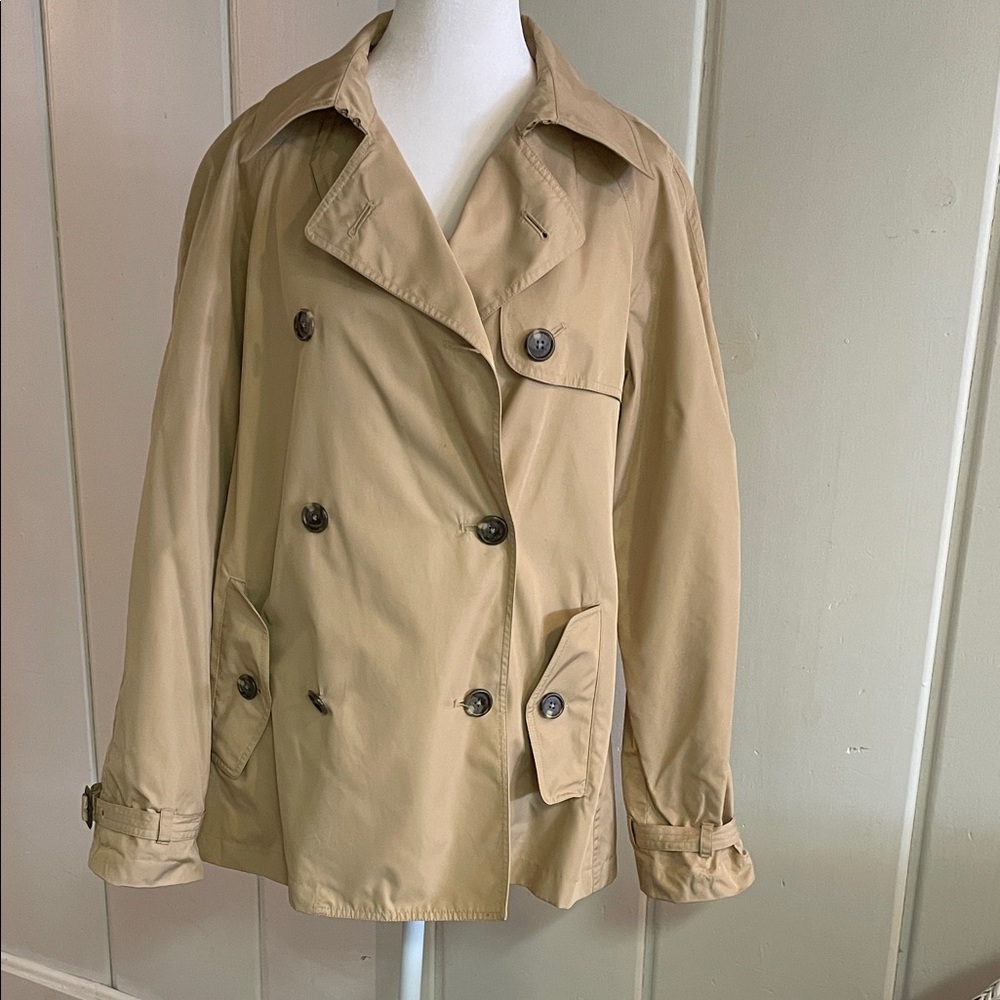 Lauren Ralph Lauren Women's Khaki Double-Breasted Trench Jacket